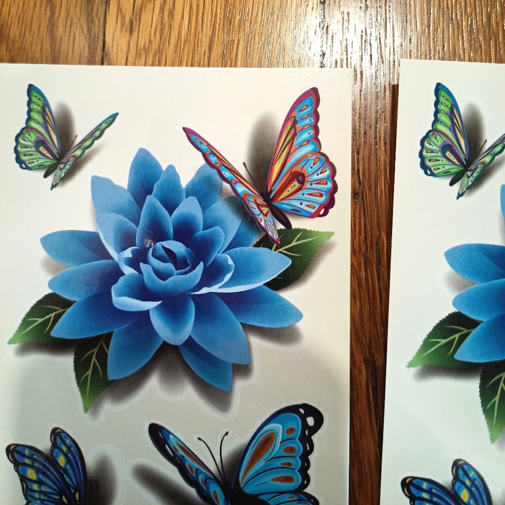 🦋🌸 3D Temporary Tattoos - Picture 2 of 2